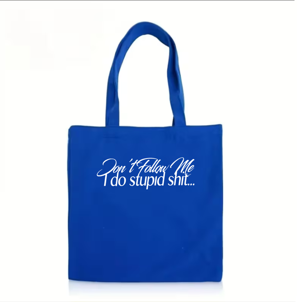 The "Don’t Follow Me" Bull Denim Tote