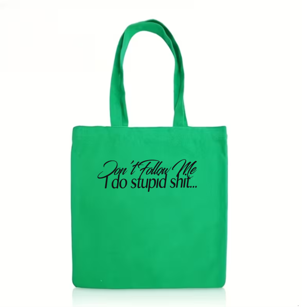 The "Don’t Follow Me" Bull Denim Tote