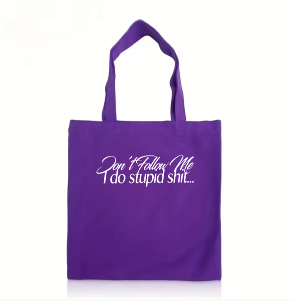The "Don’t Follow Me" Bull Denim Tote