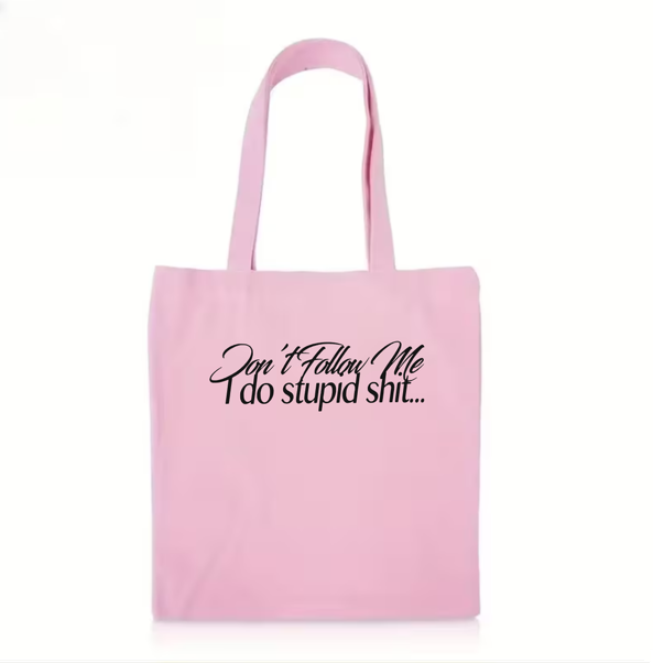 The "Don’t Follow Me" Bull Denim Tote