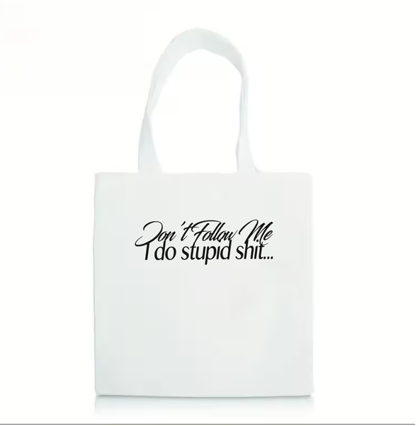The "Don’t Follow Me" Bull Denim Tote
