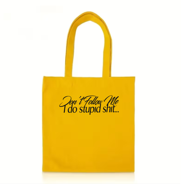 The "Don’t Follow Me" Bull Denim Tote