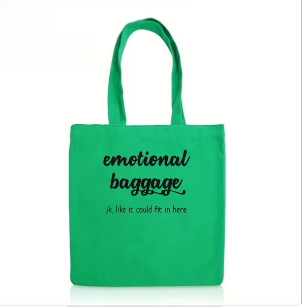 The "Emotional Baggage" Bull Denim Tote