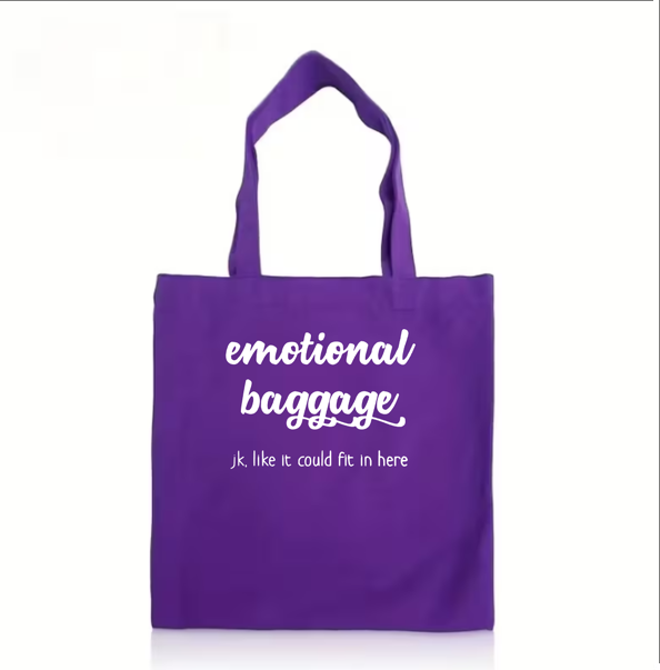The "Emotional Baggage" Bull Denim Tote