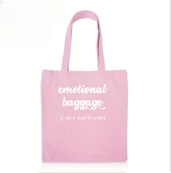 The "Emotional Baggage" Bull Denim Tote