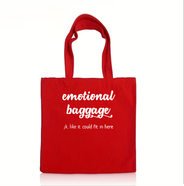 The "Emotional Baggage" Bull Denim Tote