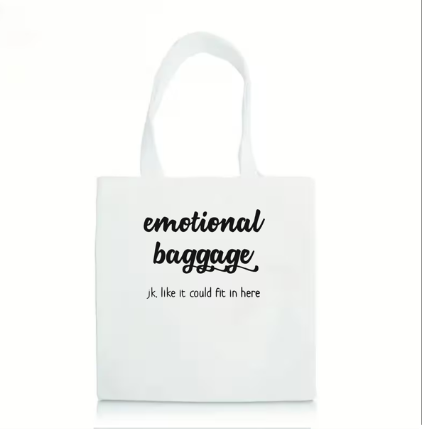 The "Emotional Baggage" Bull Denim Tote