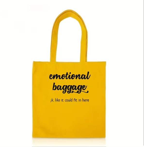 The "Emotional Baggage" Bull Denim Tote