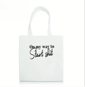 The "Start Shit" Bull Denim Tote Bag